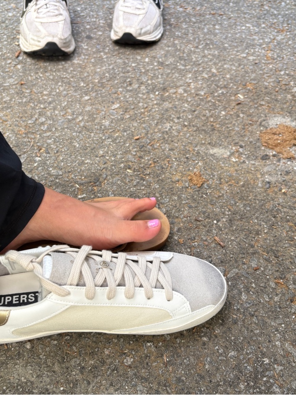 Leopard and pearl accent golden goose sneakers - Picture 4 of 5